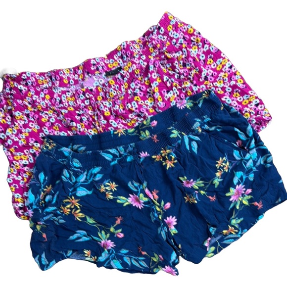 a.n.a Pants - ANA RAYON XXL 2 pair Floral Print Shorts Set